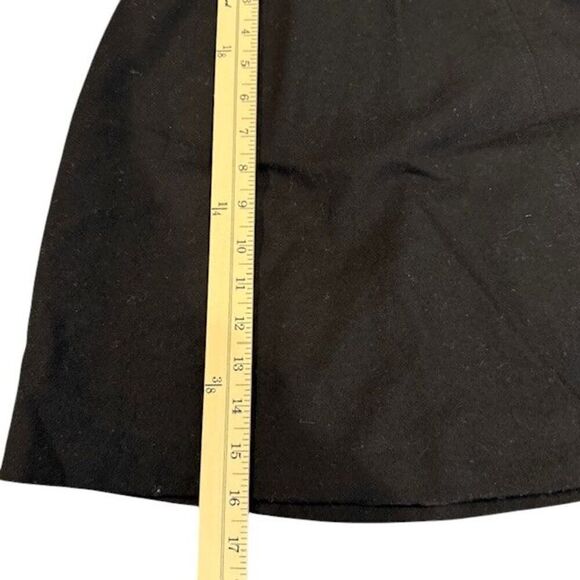 I.N.C. International Concepts Wool Mini Skirt Black Side Zip Lined Size 2 - Picture 7 of 8